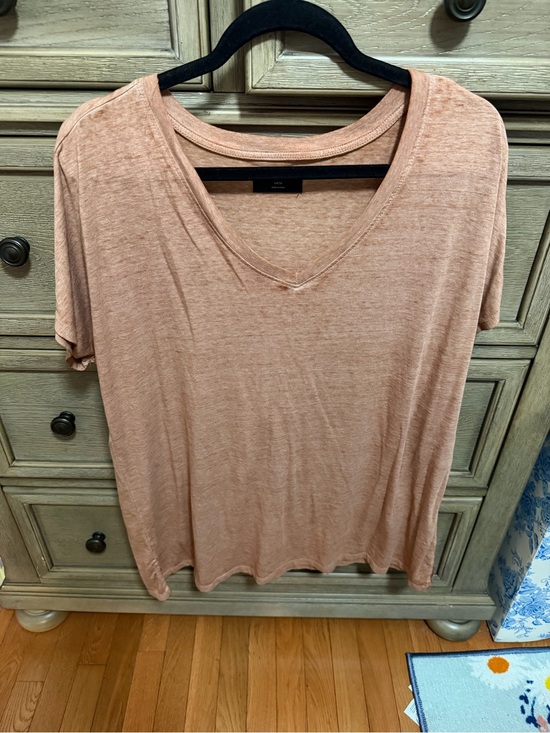 Lane Bryant Tops - Lane Bryant Short Sleeve V-Neck Tee in Dusty Peach